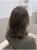 神戸三宮元町 レイヤーカット 髪質改善 ボブ オリーブベージュ