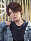 小久保styleフェザーパーマフェザーショートグレーエンドカラー