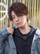 小久保styleフェザーパーマフェザーショートグレーエンドカラー