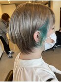 ショート×インナーカラー