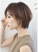 似合わせカット×大人丸みショートボブ【瀧上丈司】