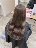 ミリ(mm)&nbsp;レイヤーカット オリーブベージュ カラー 韓国 髪質改善 仙台