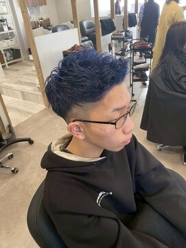 アフェクト 上大岡(affect) スペインカール/スパイキーショート/ブルーブラック/上大岡