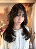 #76/くびれヘア/アプリコットオレンジ/ハイライトカラー/表参道