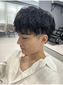 シャドウパーマ韓国風マッシュツイスパメンズマッシュ【大和】