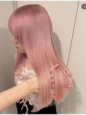 くびれヘア／アプリコットオレンジ/夏のヘアアレンジ/梅田