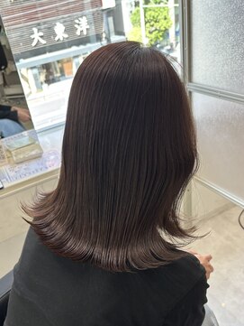 マーシュ 梅田(marshu) 吉岡Style/くびれヘア/ブリーチなし/ラベンダーグレージュ