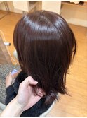 ブリーチなしで作るピンクベージュ