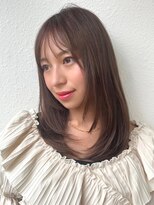 カバーヘアアンドスパ ブリス 浦和(COVER HAIR&SPA bliss) 髪質改善/ミディアムレイヤーカット/ダークアッシュ/小顔p浦和