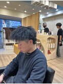 MEN’S HAIR/波巻ツイストスパイラル/フェザーパーマ/眉毛/渋谷