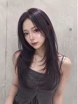 ユーフォリア 渋谷グランデ(Euphoria SHIBUYA GRANDE)&nbsp;韓国ヘアレイヤーカットラベンダーカラーSAYAKA