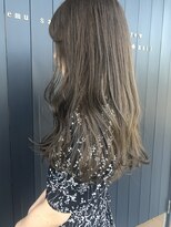 エムサロン 前橋川原(emusalon)&nbsp;ミディアムヘア カーキグレージュ