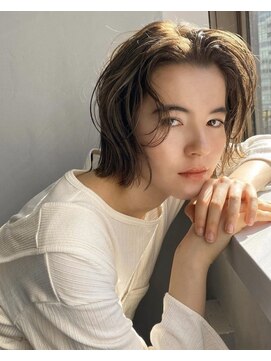 サングース(Sungoose) Sungoose 小顔オリーブカラーハイライトセミウェットウェーブ