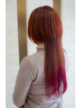 ムゥフ ヘアーアンドアイラッシュ(mouf hair&eyelash) 個性派クラゲヘア×インフラレッドグラデーション