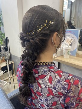 ファースト 祇園本店(first) 【ヘアセットサロンfrst】タイト編み下ろし♪