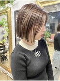 NUDE10代20代30代40代ワンレングスボブ ぶつ切りボブ 結べるボブ