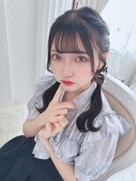 リルミー(Lilme)&nbsp;可愛い流し前髪×編み込みローツイン　＊Lilmeひめの＊