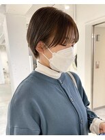 フォト イケブクロ(foto IKEBUKURO)&nbsp;ブリーチなしハイトーン×グレーベージュ☆レイヤー×ショート