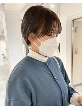 フォト イケブクロ(foto IKEBUKURO) ブリーチなしハイトーン×グレーベージュ☆レイヤー×ショート