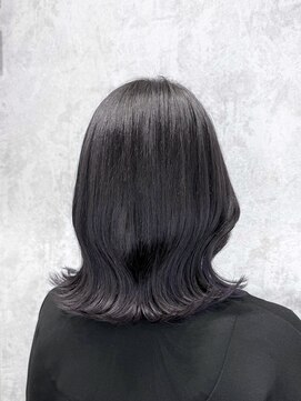 デミヘアー(Demi hair) ラベンダーグレージュ×くびれ巻き