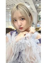 リコバイアフロート(riko by afloat)&nbsp;ボブ/ハイトーン/フェイスレイヤー/ケアブリーチ/顔まわりカット