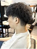 【IRIE HAIR赤坂】ブルーブラック×波巻きスパイラルパーマ
