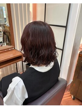 セットアップ 岡山北長瀬店(SET-UP) ニュアンスパーマ/ピンクブラウン