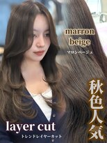 アイシー 表参道(ICY)&nbsp;秋色人気＊マロンベージュくすみベージュレイヤーカット＊RINA