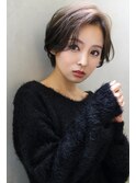 【marfe】ショート_ショートヘア_ショートボブ_くすみベージュ