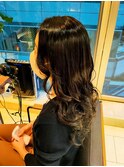 ゆるふわカール艶髪ブラウン