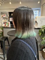 ファーム 大崎店(FAAM)&nbsp;裾カラー×切りっぱなしボブ
