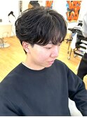 【シースルーフェザーパーマ】マッシュ　ツイスト　ニュアンス