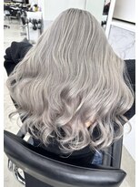 エゴル ナゴヤサカエ(ENGOL NAGOYA SAKAE)&nbsp;Ren/ハイトーンロング/グレージュ/ホワイトグレージュ