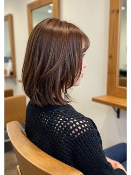 クロム 狭山ヶ丘店(CHROM) オレンジブラウン20代30代40代髪質改善白髪染め狭山ヶ丘駅