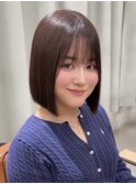 切りっぱなしボブ/ぱつっとボブ