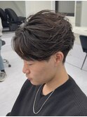 王道フェザーパーマ/フェザーパーマ/センターパート