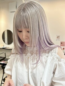 ラック 津田沼(LUCK) レイヤーカット/インナーカラー/ラベンダー