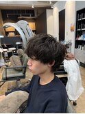 MEN’S HAIR/波巻きツイストスパイラル/リバースセンターパート
