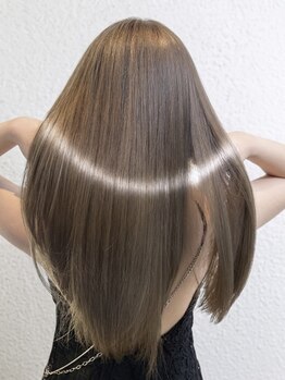 アフロディーテギンザ 日本橋人形町店(APHRODITE GINZA)の写真/話題の地毛風仕上がり「酸性ストレート」♪髪の芯から潤い,自然にまとまるなめらかな指通り[人形町/日本橋]