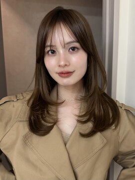 ノイ 銀座(noi) 顔周りレイヤーカットべージュカラーくびれレイヤーカット
