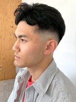 ラギッド 大野城店(RUGGED)&nbsp;メンズパーマ ショートパーマ フェードカット アップバング