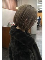 ニール 名古屋 伏見 丸の内(NEELU)&nbsp;【RIE】1ブリーチで作るベージュボブ