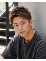 MEN's Baguz MEN'Sカット/ MEN'Sパーマ/ MEN'Sカラー スパイキーショート束感ツイストパーマメンズフェード人気