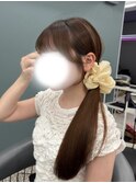 サイドポニーも映えるサイドバング