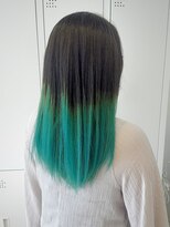デイジー インデックスヘア 大島店(DAISY index hair) ミントカラー グラデーションカラー ルーツデザイン ブリーチ