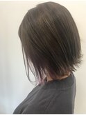 切りっぱなしボブ×大人インナーカラー【knot成田公津の杜】山上