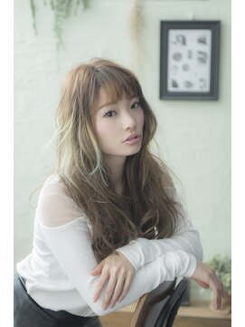 ヘアーミューズ リベロ(hair muse Livero) 【Ｌｉｖｅｒｏ】ゆるウェーブロング×ハイライト　１