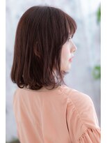 ミック ヘアアンドビューティー 大山店(miq  Hair&Beauty) 大人かわいい♪斜めバング×外ハネミディアム