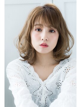 リル 7F 銀座(Rire) 【Rire-リル銀座-】黄金バランスひし形シルエットエアリーボブ