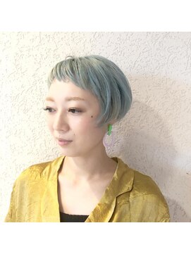 ロペ(ROPE.) 【ROPE.摂津富田】ブリーチミントショートボブ